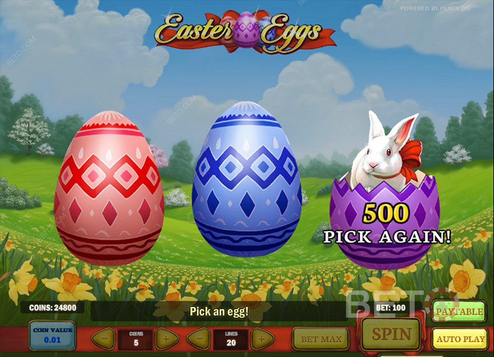 Os ovos de Páscoa trazem bónus hipnotizantes ao jogo