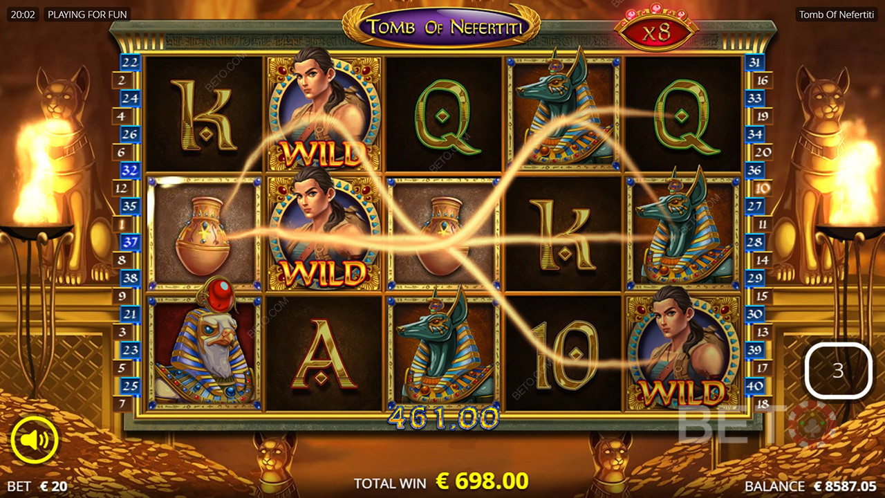 Tomb Of Nefertiti Resenha de BETO Slots