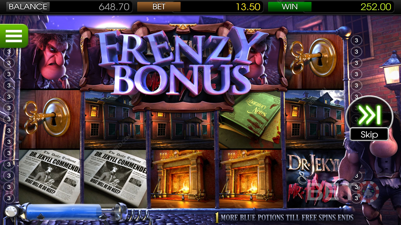 Dr. Jekyll & Mr. Hyde Resenha de BETO Slots
