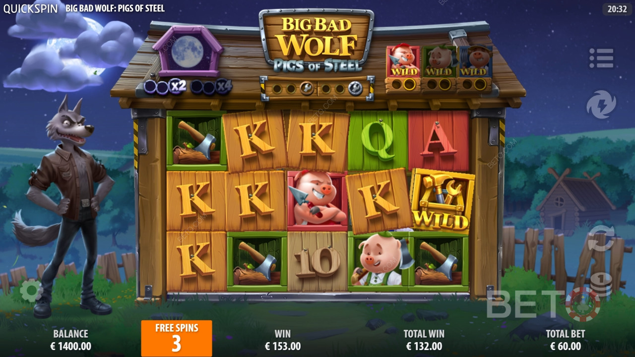 Lobo Mau: Pigs of Steel Resenha por BETO Slots