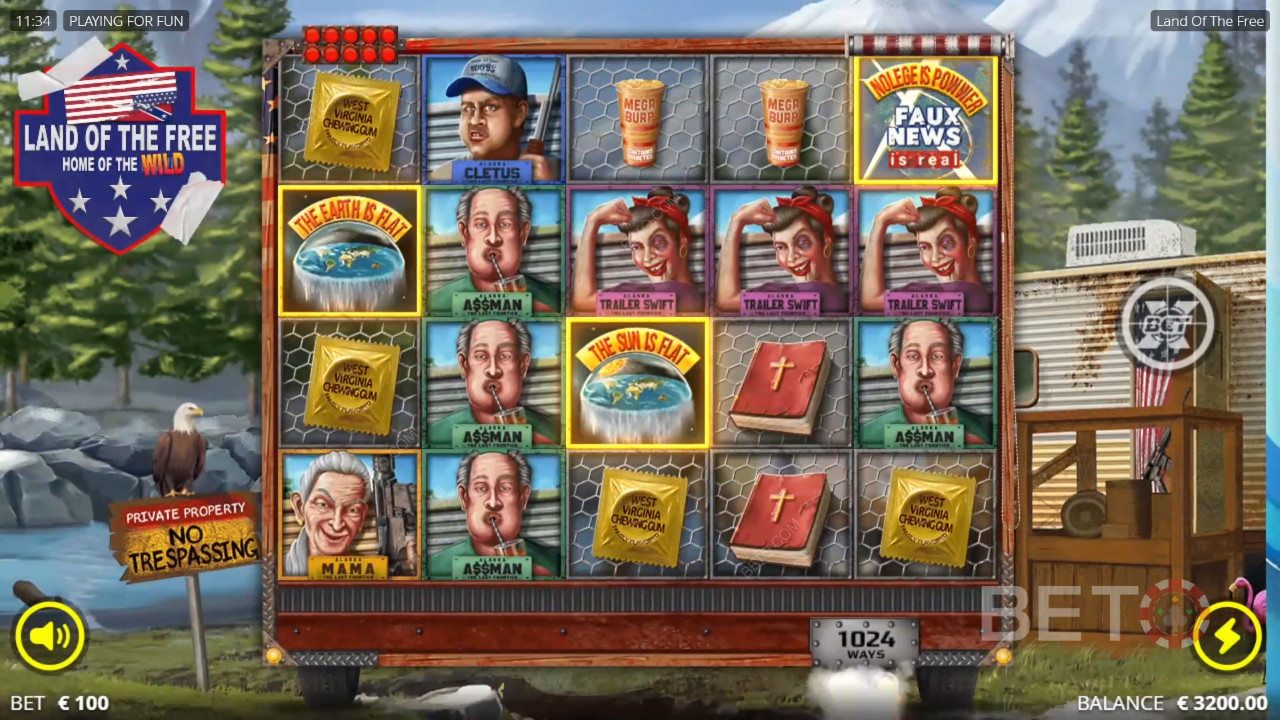 Land of the Free Avaliação por BETO Slots