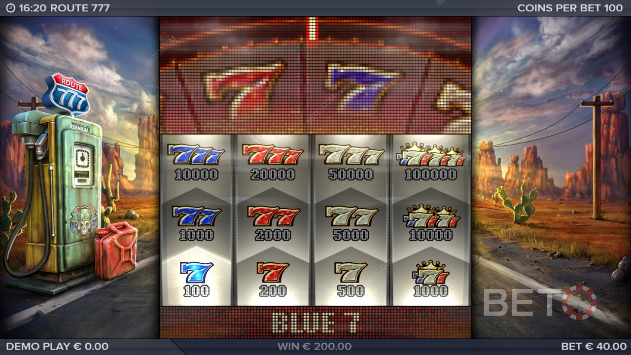 Ganhe 4.000x a sua aposta na Slot Online Route 777!