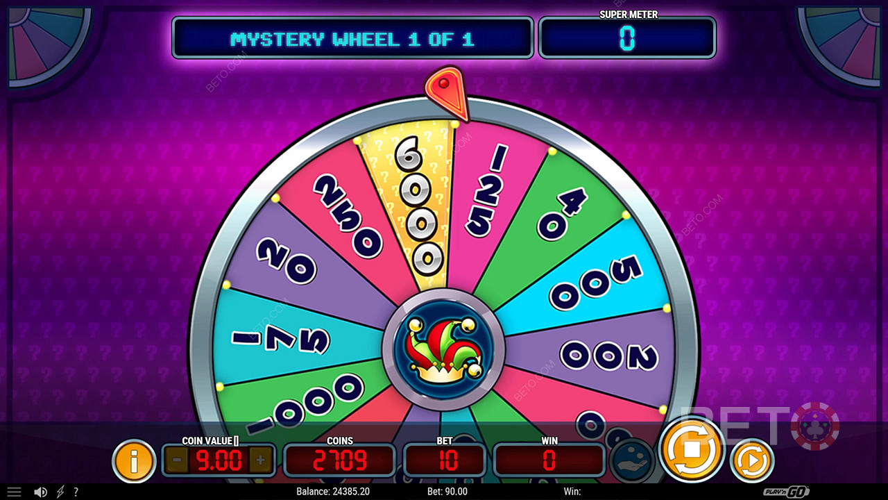 Ganhe até 2.397.5x a sua aposta na Slot Online Mystery Joker 6000!