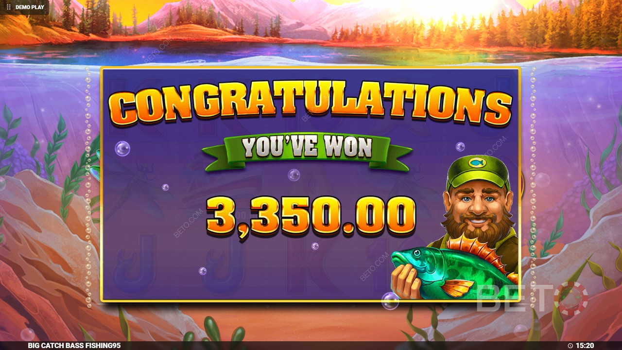 Ganhe 4.000x a sua aposta na Slot Online Big Catch Bass Fishing!