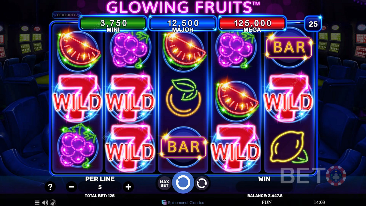Glowing Fruits Jogo Grátis