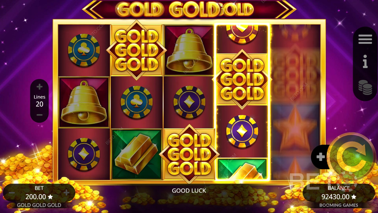 Vale a pena jogar na slot machine Gold Gold Gold?