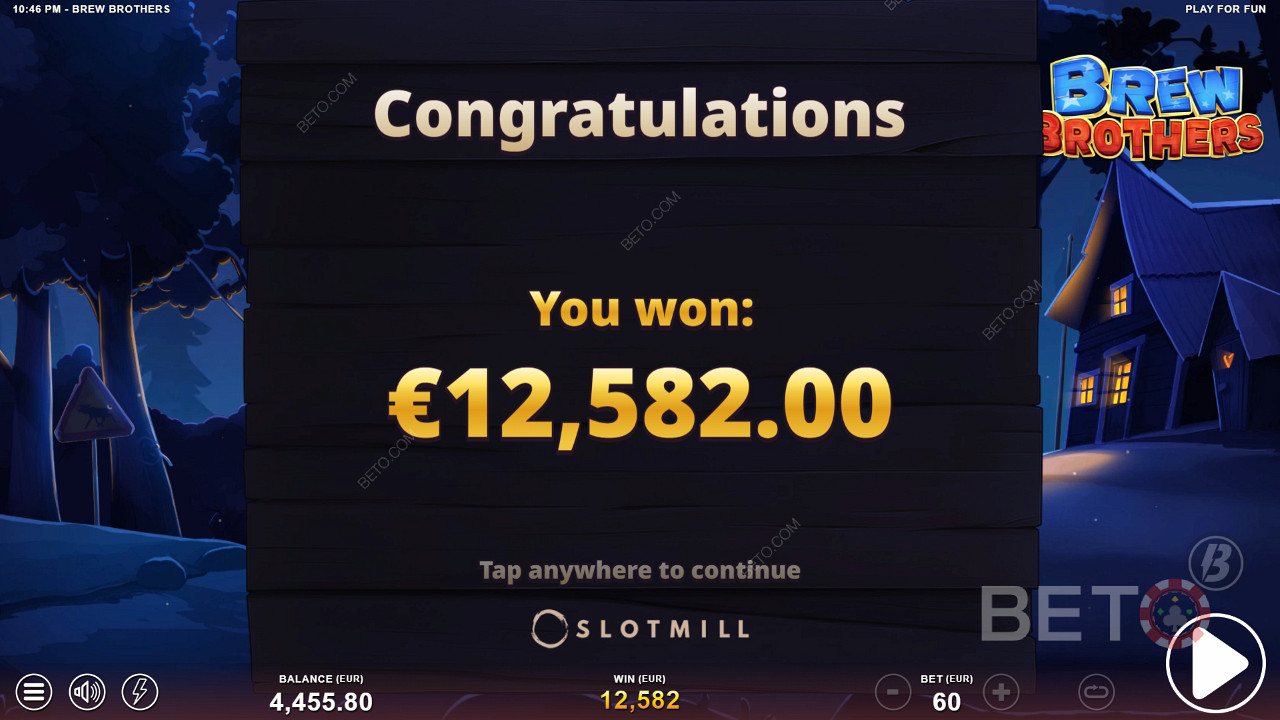 Ganhe 12.000x a sua aposta na Slot Online Brew Brothers!