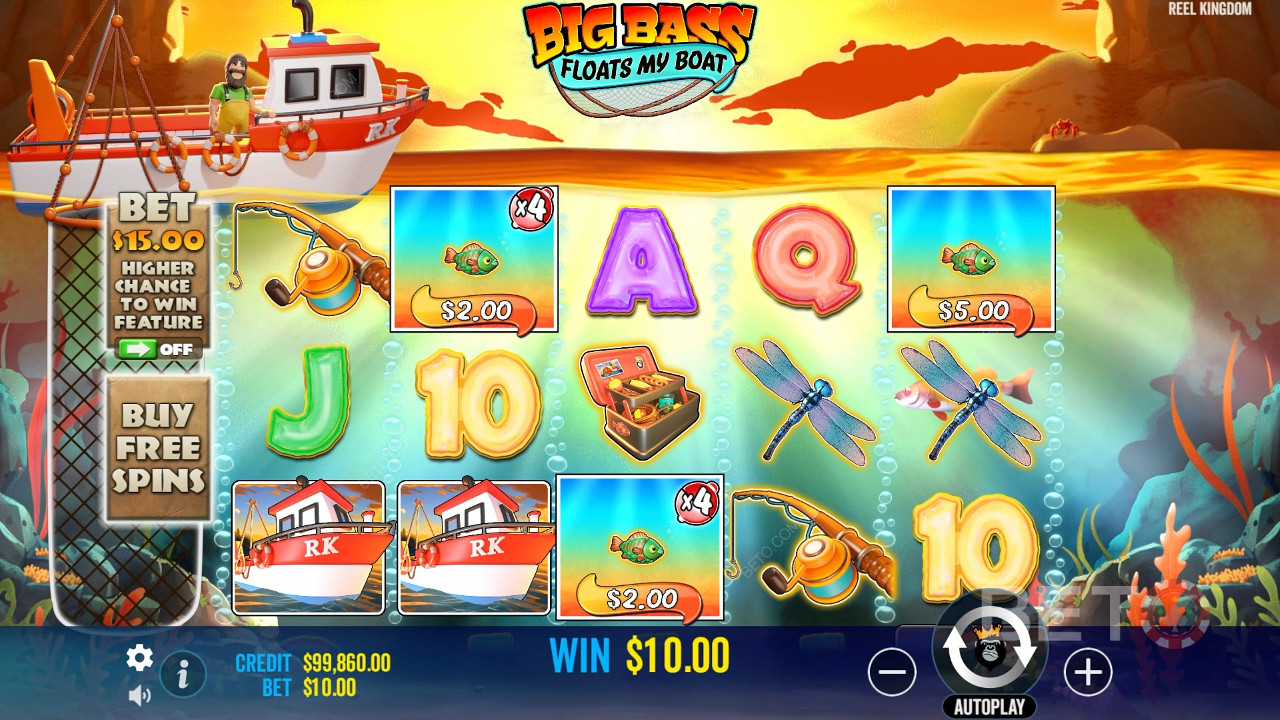 Ganhe 5.000x a sua aposta na Slot Online Big Bass Floats My Boat!
