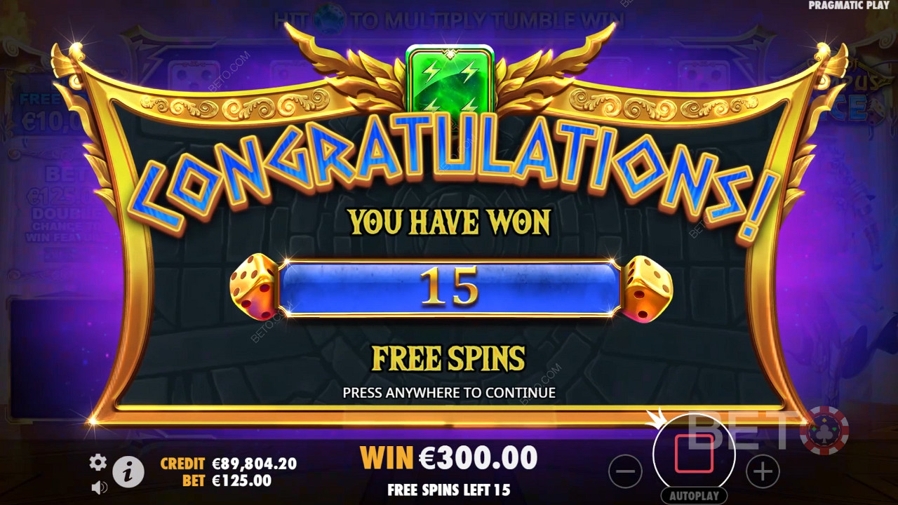 Ganhe 5.000x a sua aposta na Slot Machine Gates of Olympus Dice!