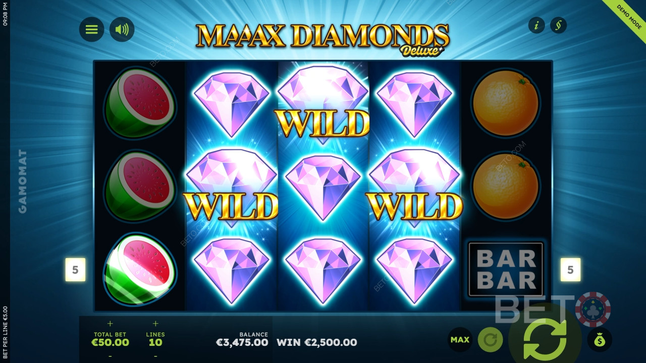Maaax Diamonds Deluxe Avaliação por BETO Slots