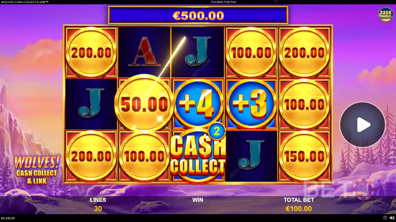 Ganhe 5.000x a sua aposta no Wolves! Cash Collect & Link Slot Online!