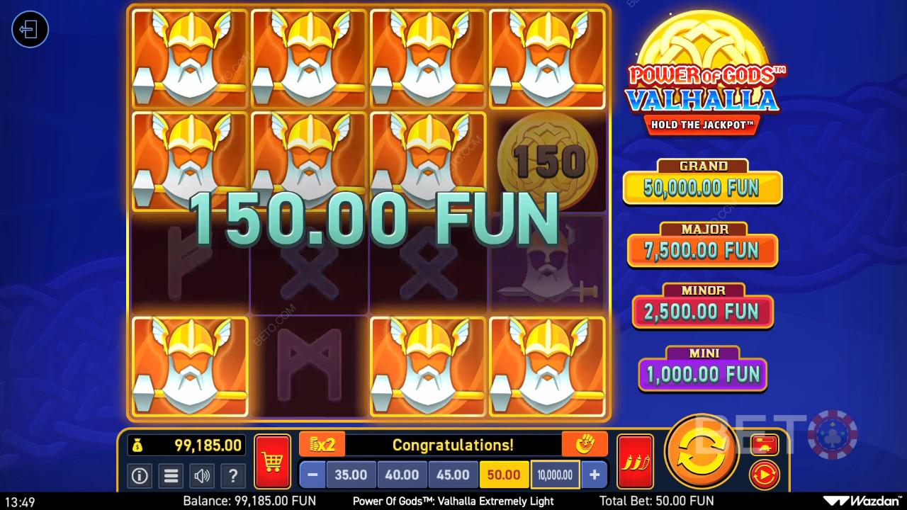 Power of Gods: Valhalla Extremely Light Avaliação por BETO Slots