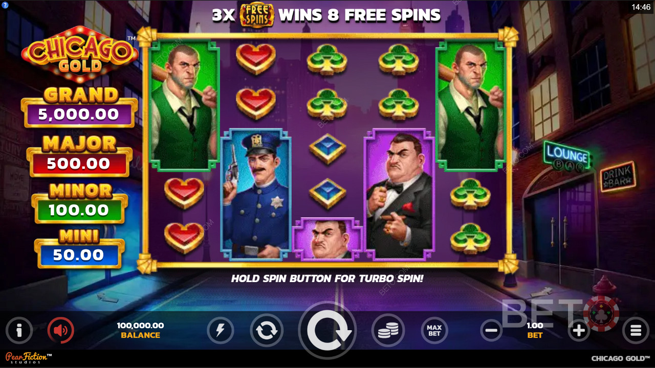 Desfrute do tema da máfia e jogue Chicago Gold slot