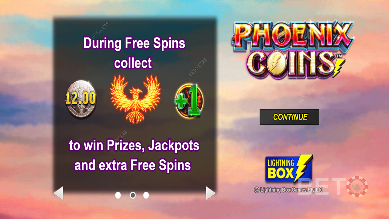 Ecrã inicial da Phoenix Coins
