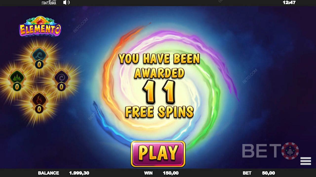 Ganhe Free Spins e multiplique os seus ganhos no vídeo slot Elemento