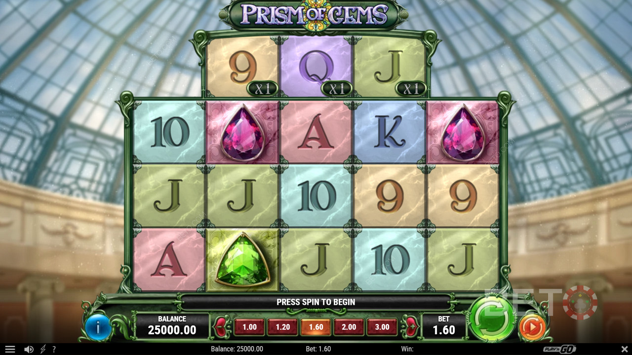 Slot online Prism of Gem - Belos símbolos e pedras preciosas