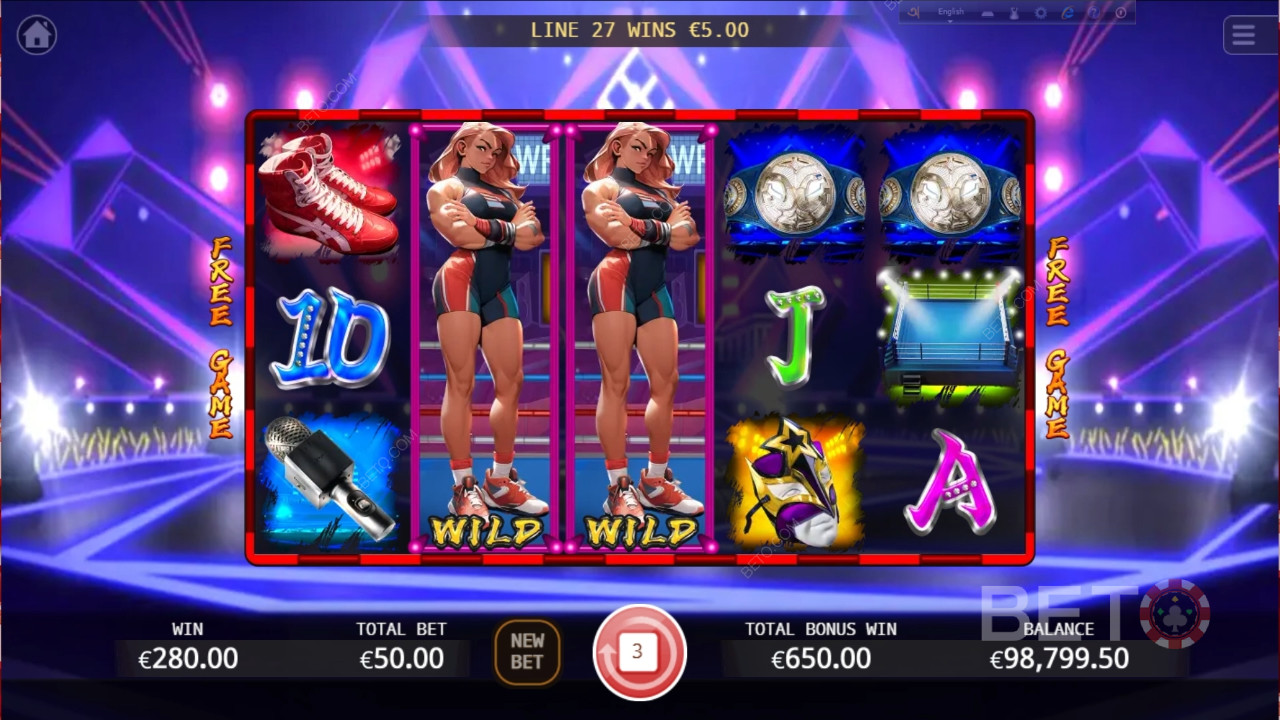 Crítica da Wrestling Queen por BETO Slots