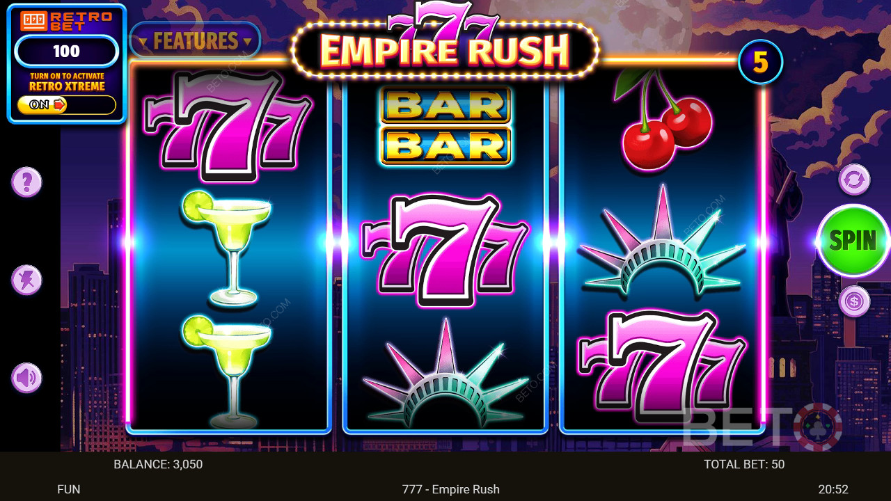 777 Empire Rush Avaliação por BETO Slots