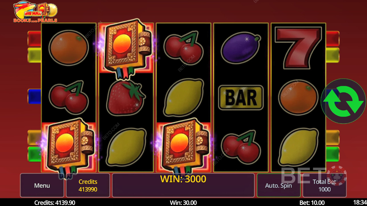 Big Max Livros e Pérolas Avaliação por BETO Slots