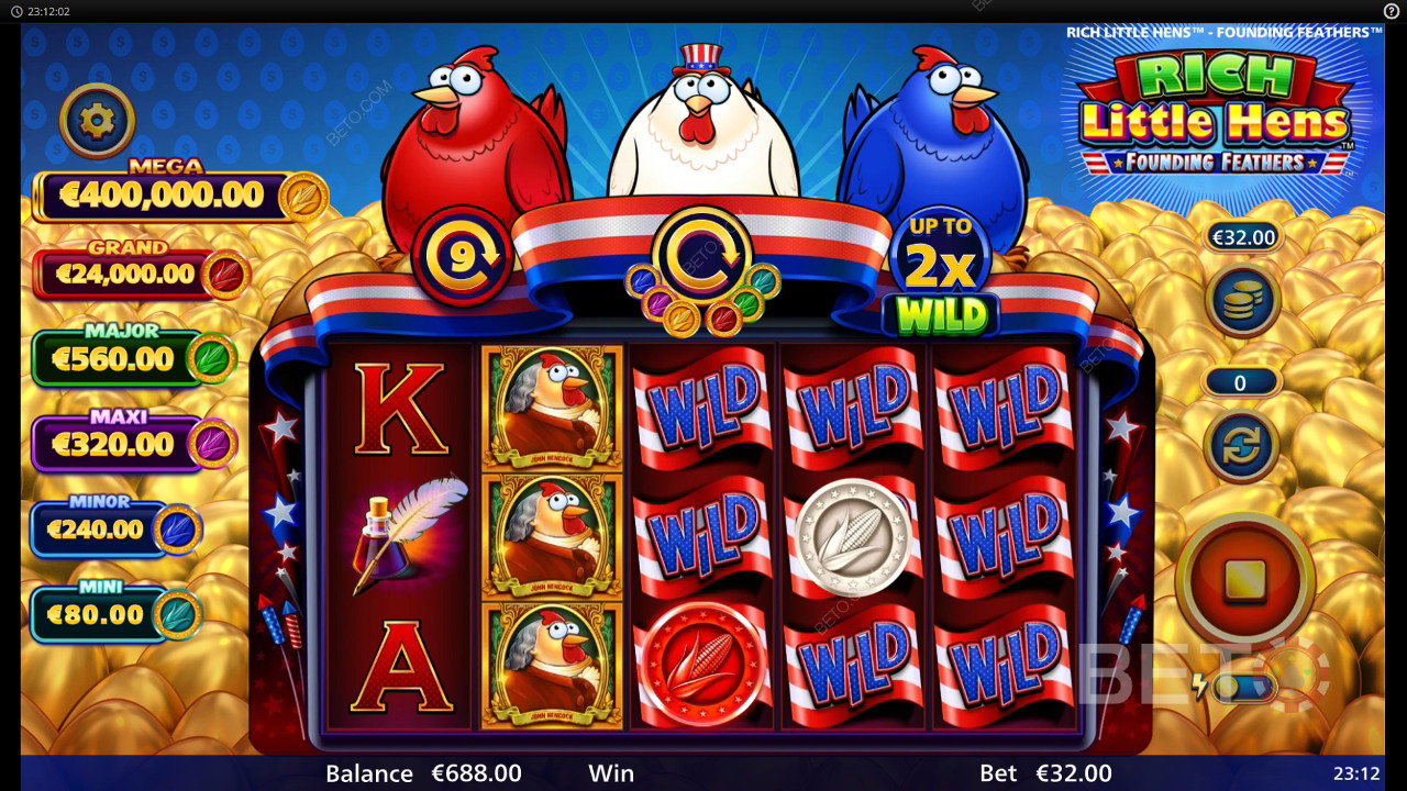 Rich Little Hens Founding Feathers Resenha feita por BETO Slots