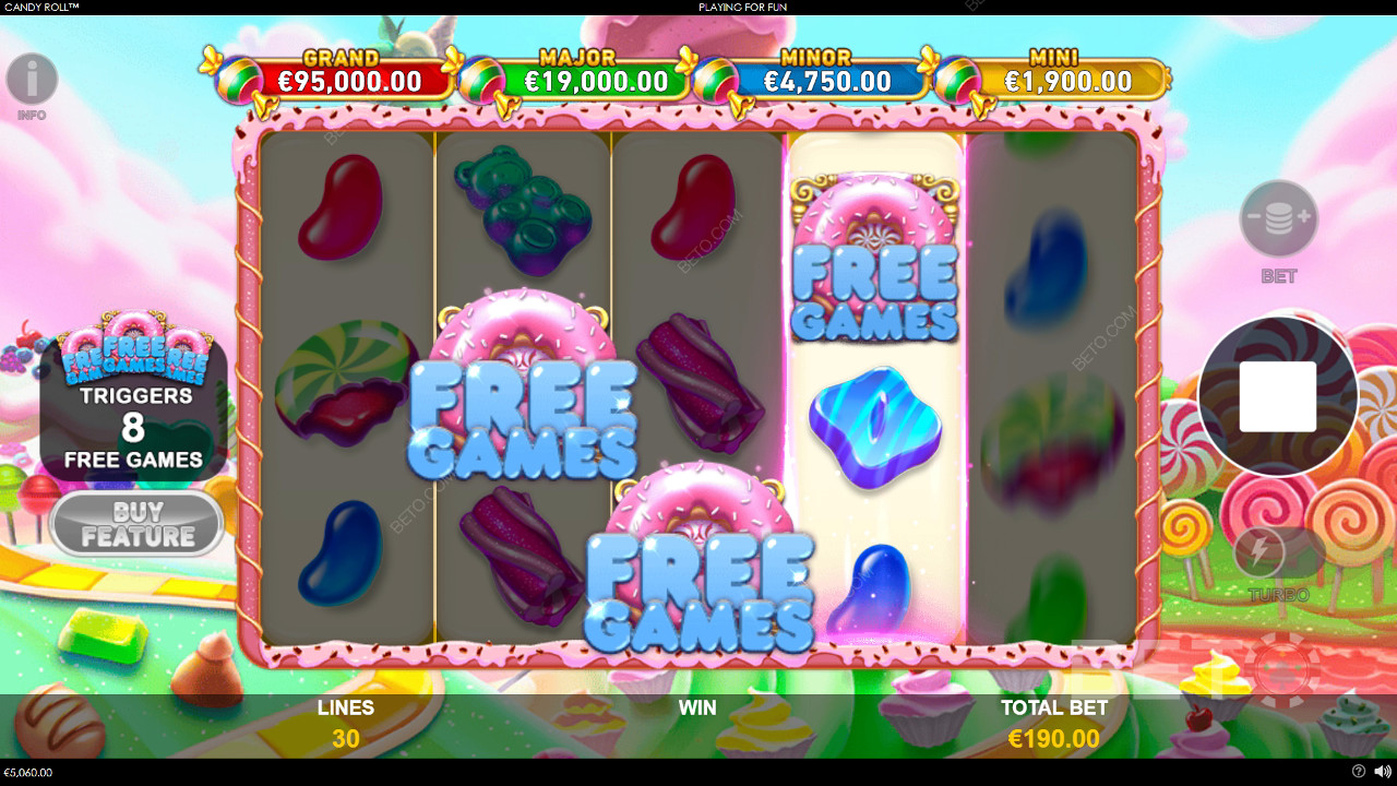 Avaliação do Candy Roll por BETO Slots