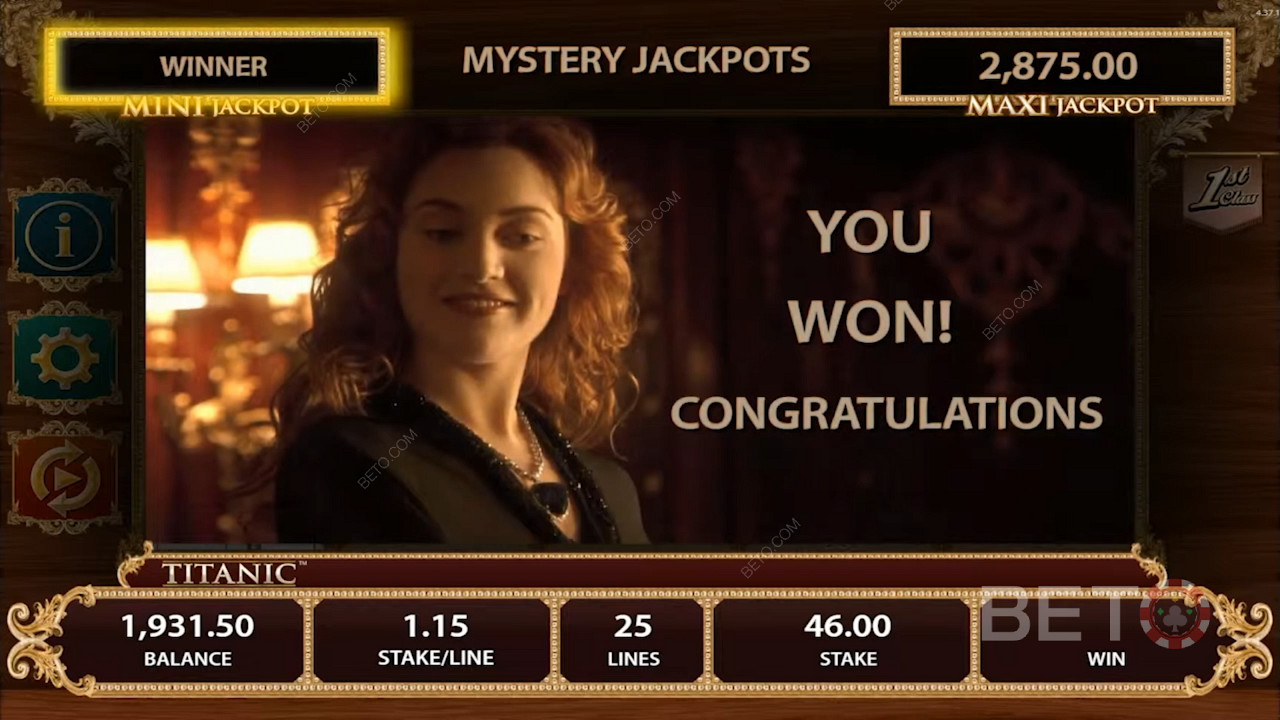 Ganhe várias vezes a sua aposta através dos Jackpots do jogo de slot Titanic