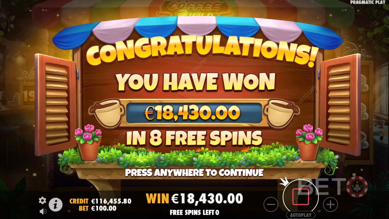 Ganhe 4.000x a sua aposta na Slot Online Coffee Wild!