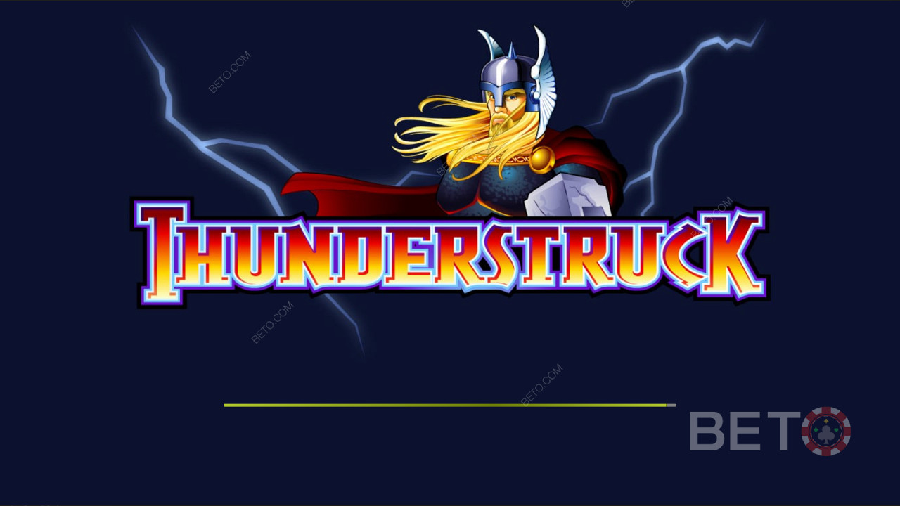 Ecrã de introdução temático-escuro de Thunderstruck
