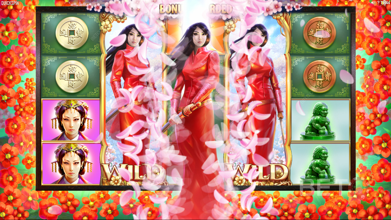 Desfrute de respins no slot online de Sakura Fortune