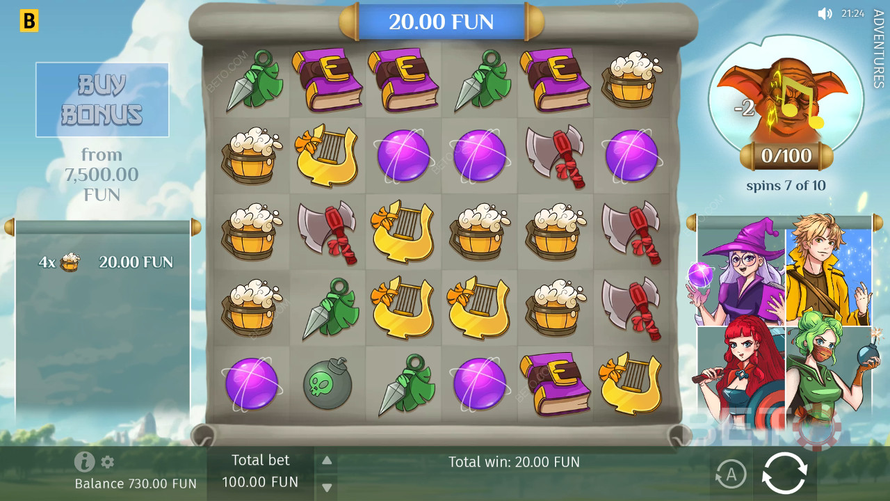 Adventures Avaliação por BETO Slots