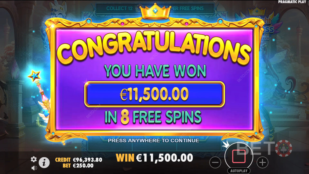 Ganhe 5.000x a sua aposta na Slot Starlight Princess Pachi!