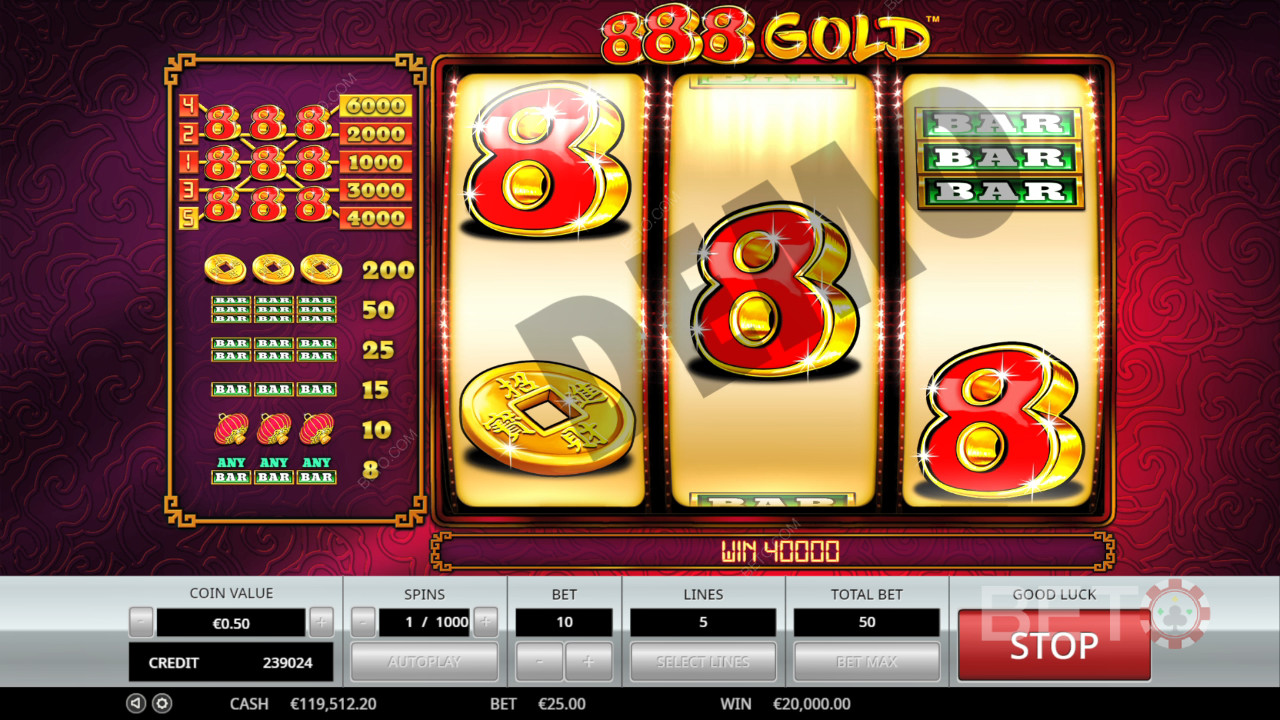 888 Gold Avaliação por BETO Slots