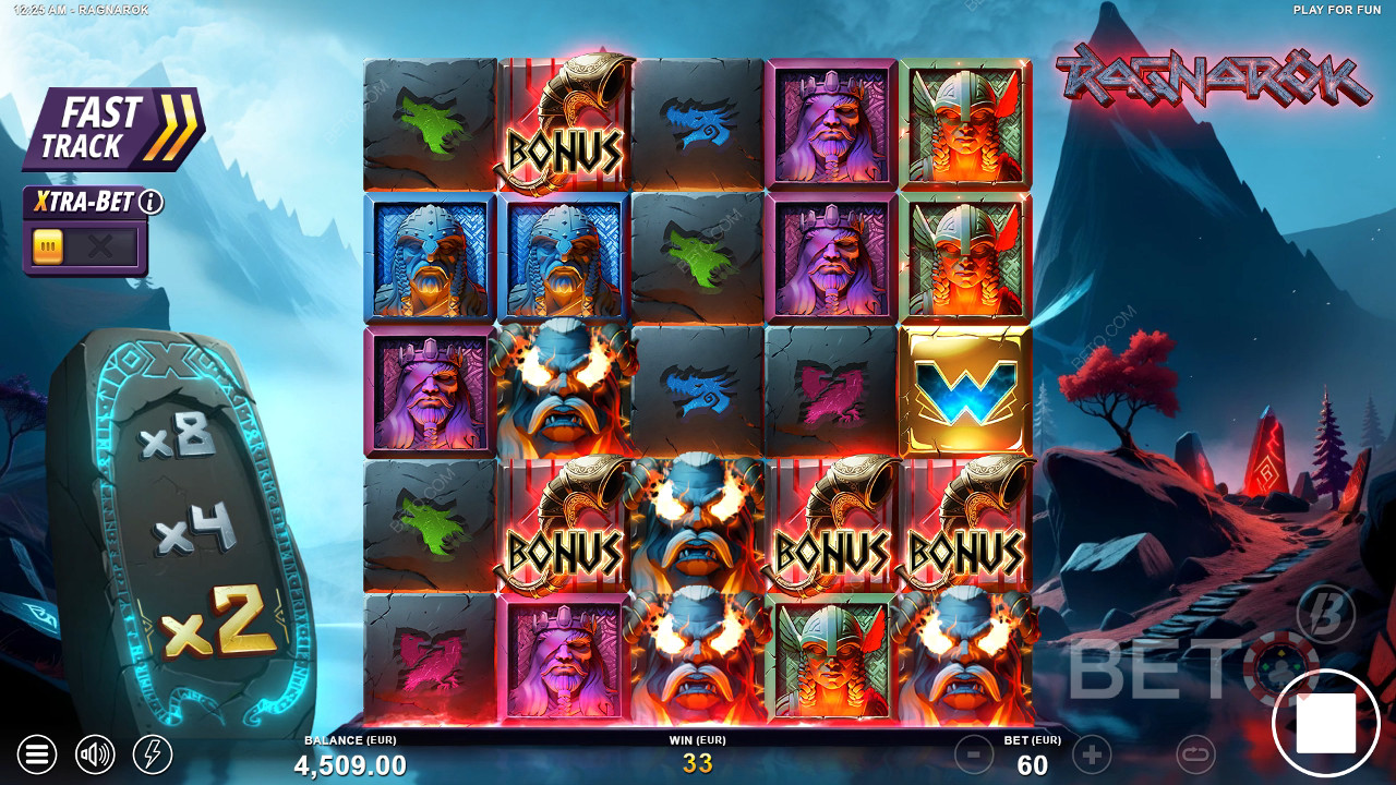 Funcionalidades de bónus explicadas em Ragnarok by Slotmill