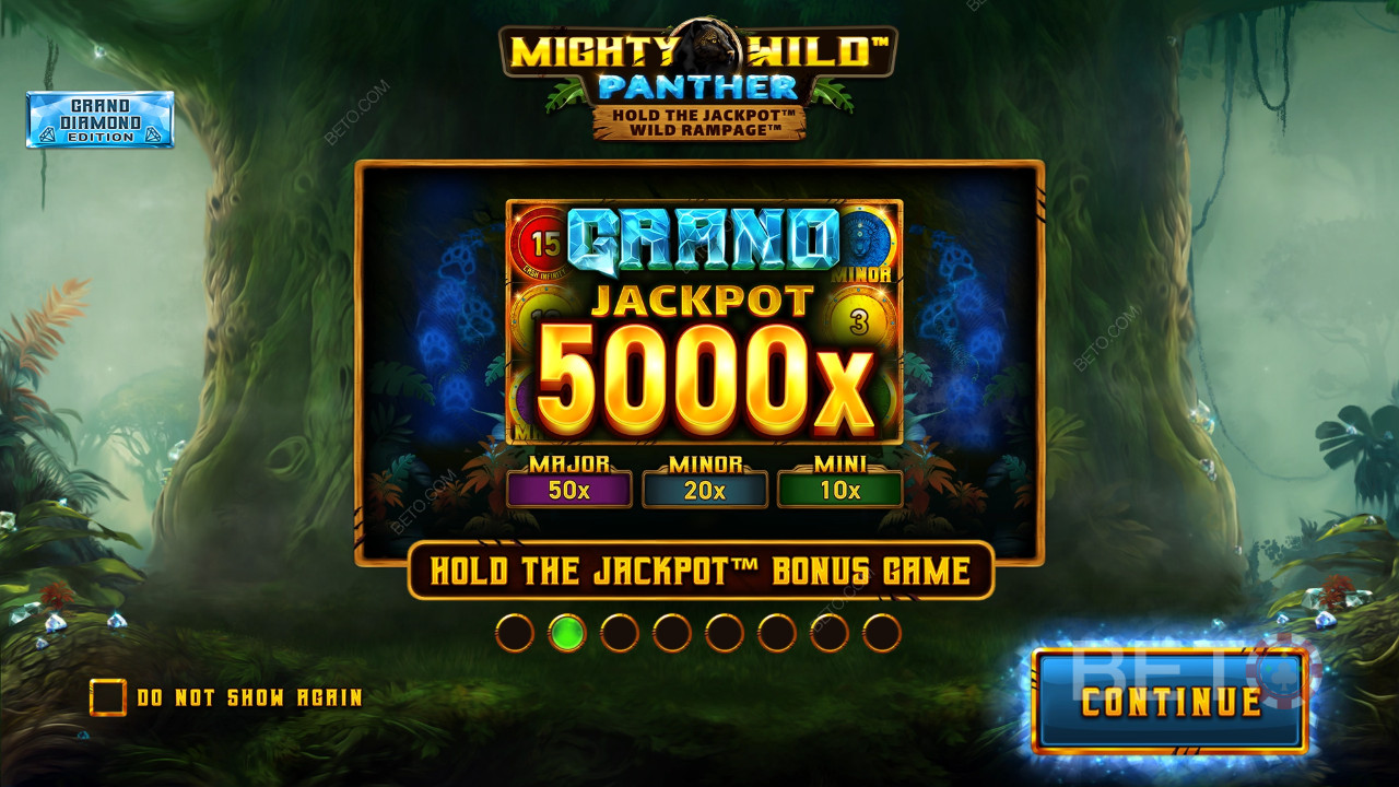 Funcionalidades de bónus explicadas em Mighty Wild: Panther Grand Diamond Edition por Wazdan