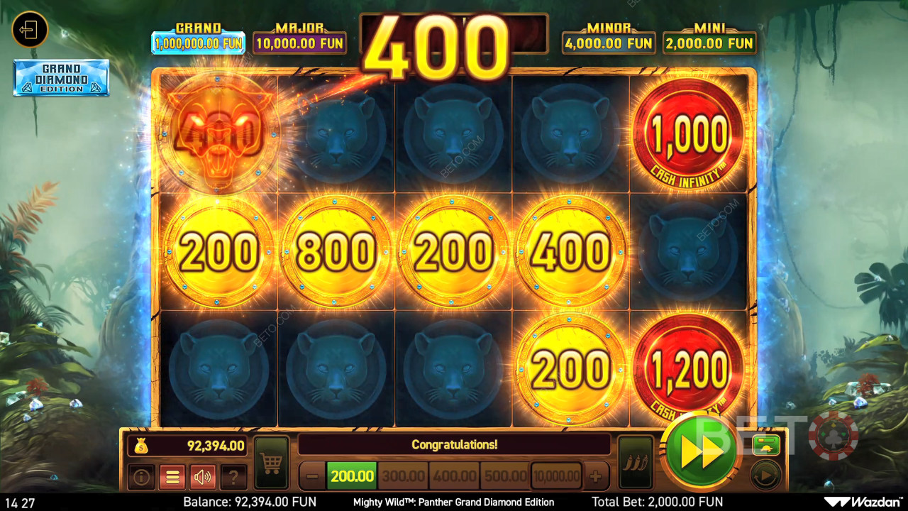 Mighty Wild: Panther Grand Diamond Edition: Uma slot machine Deve rodá-la?