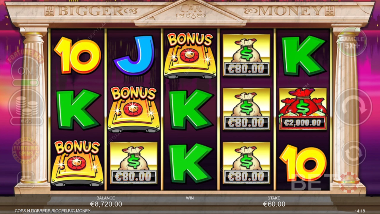 Polícias e Ladrões Mais Dinheiro Mais Dinheiro Revisão por BETO Slots