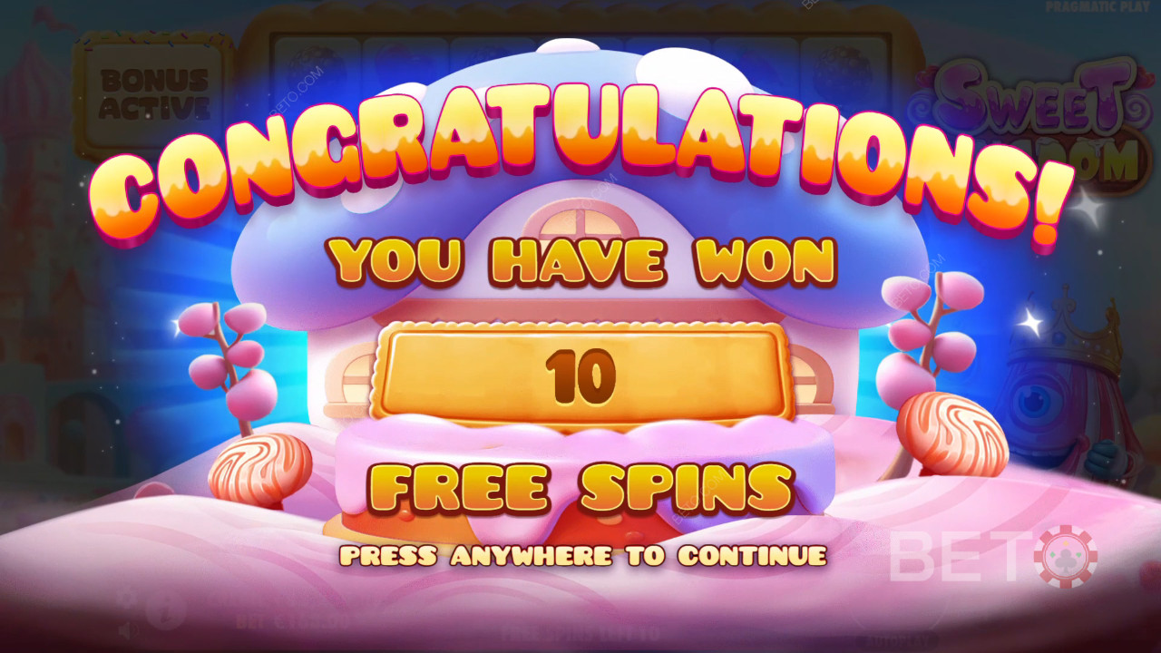 Ganhe 10.000x a sua aposta na Slot Online Sweet Kingdom!
