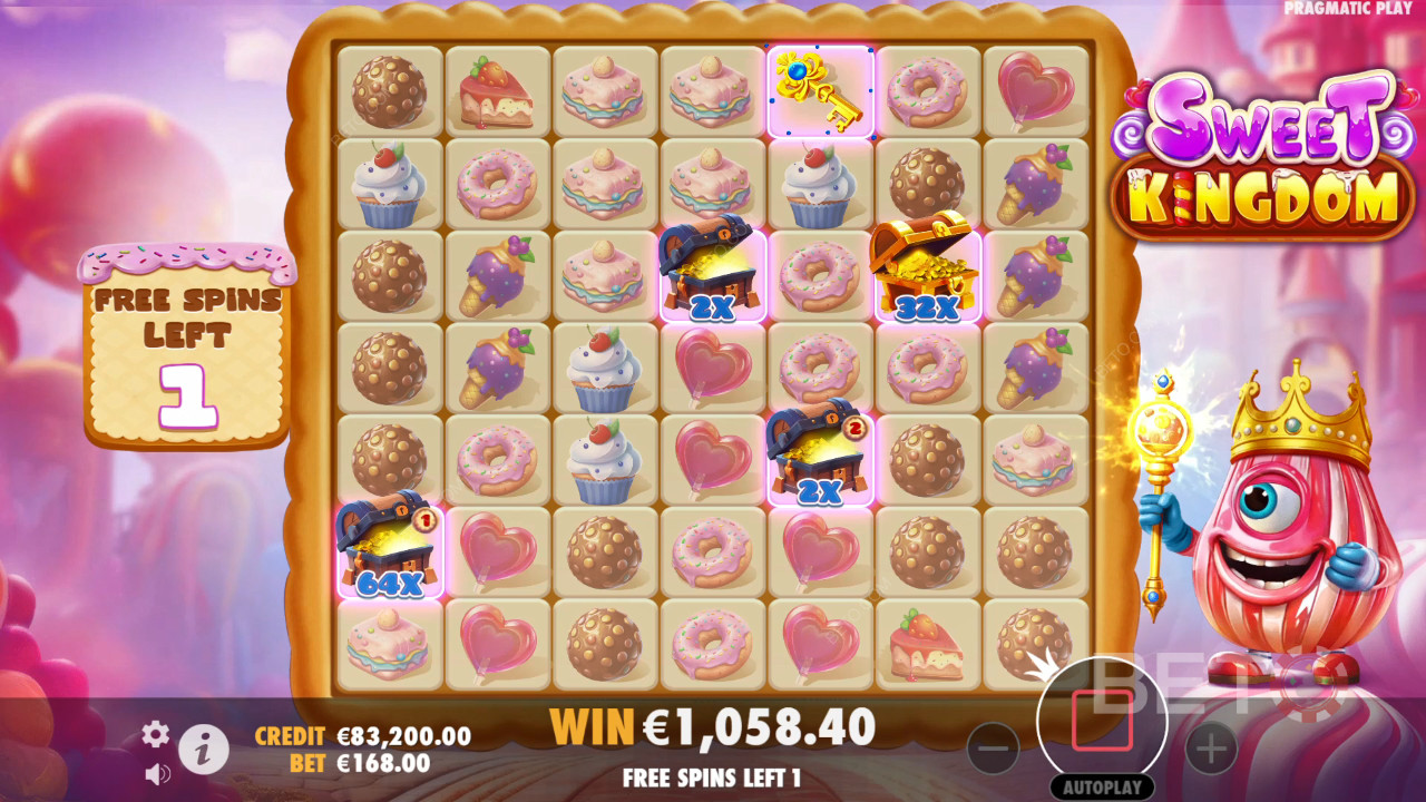 Funcionalidades de bónus explicadas em Sweet Kingdom por Pragmatic Play