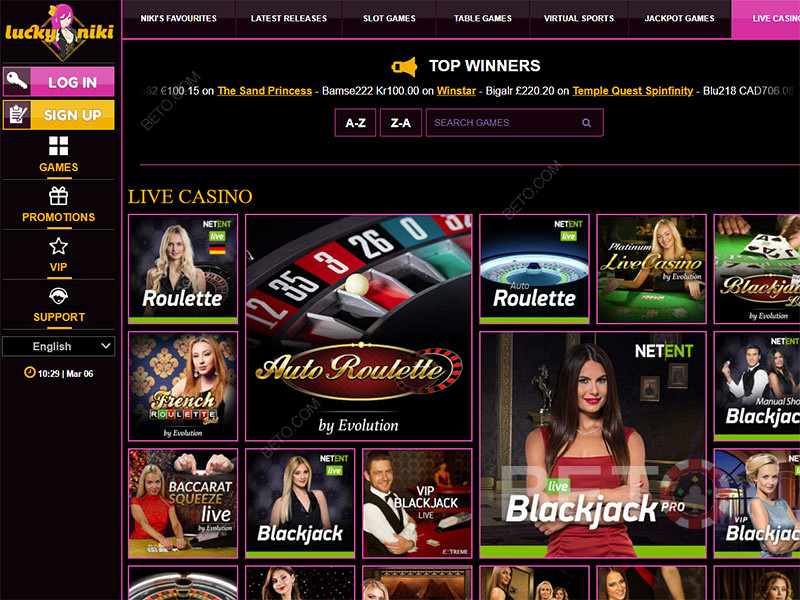 O casino Lucky Niki é um dos casinos online mais únicos. Receba o seu primeiro bónus de depósito.