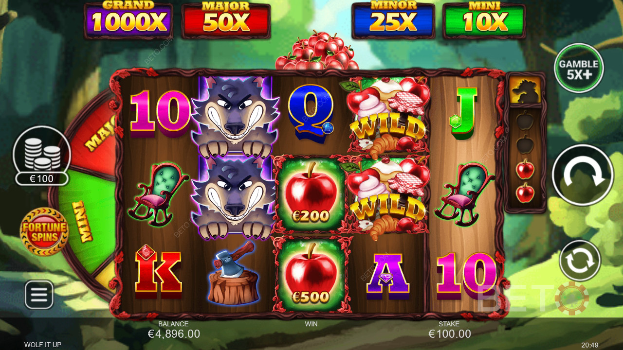 Funcionalidades de bónus explicadas em Wolf It Up por Inspired Gaming