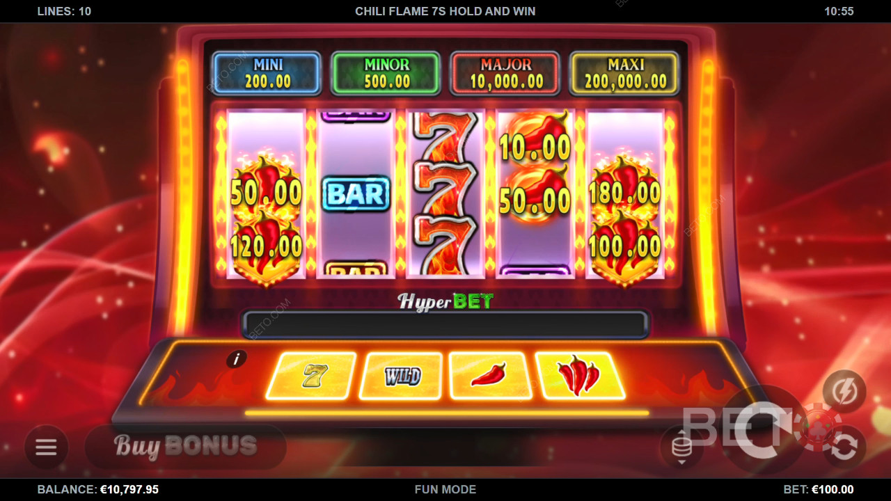 Chili Flame 7s Hold and Win Resenha por BETO Slots