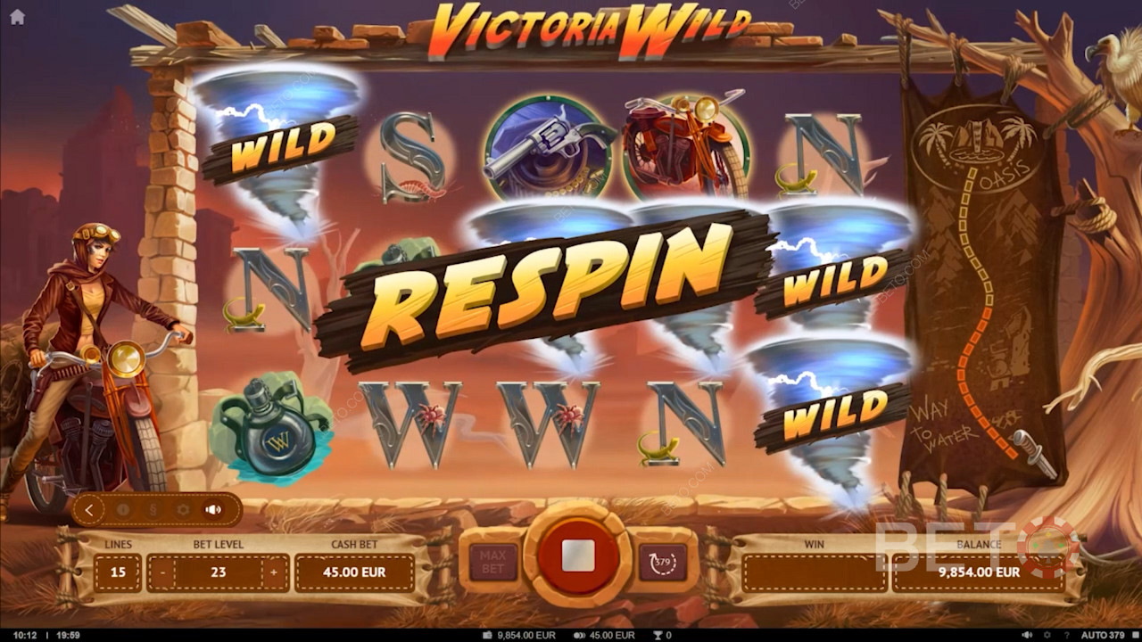Victoria Wild slot machine com diferentes tipos de Free Spins e um bónus especial