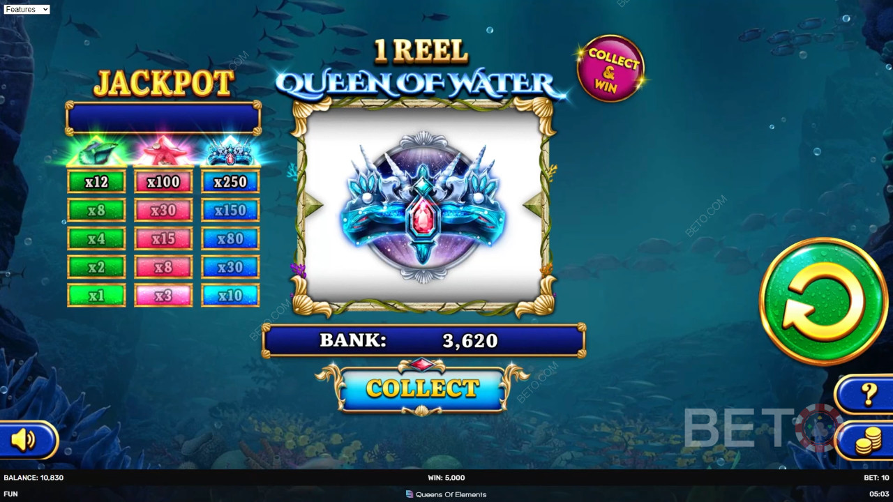 1 Reel Queen of Water Jogo Grátis