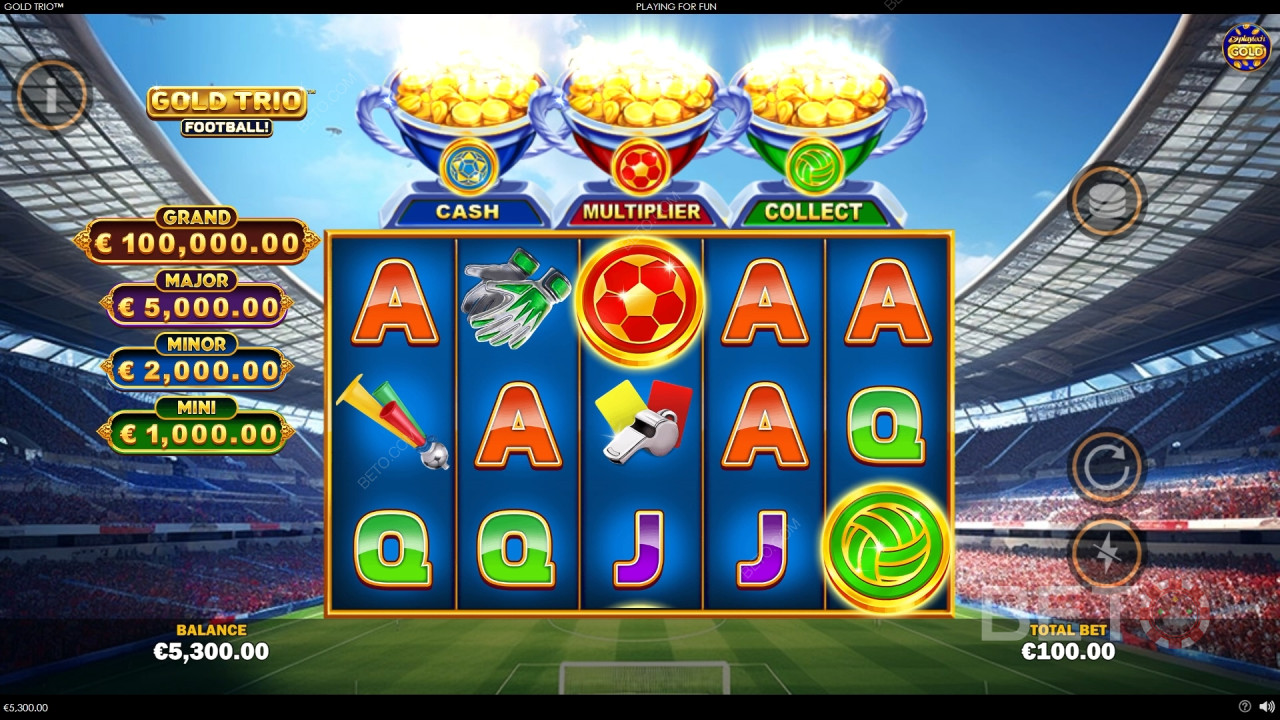 Gold Trio: Football! Jogo Grátis