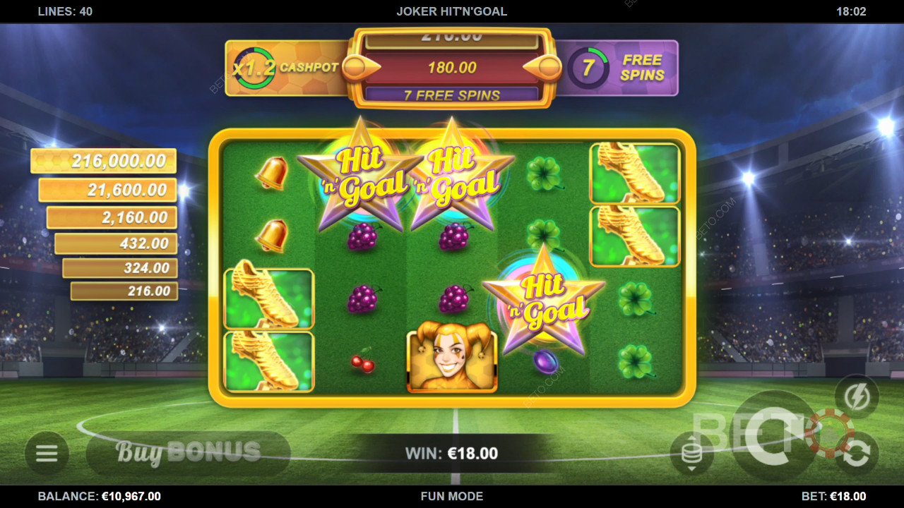 Joker Hit'n'Goal Jogo Grátis