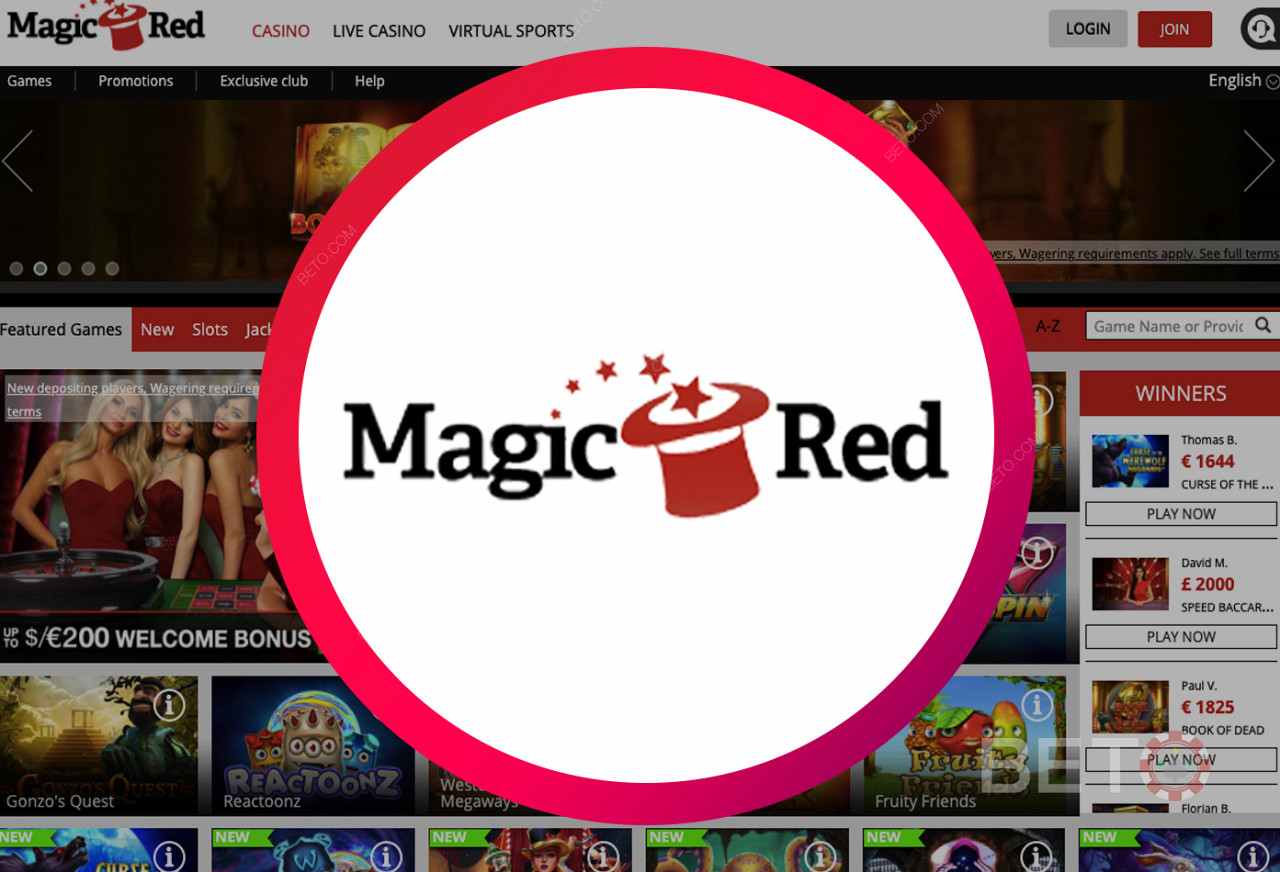 Magic Red online Casino - um site de fácil utilização