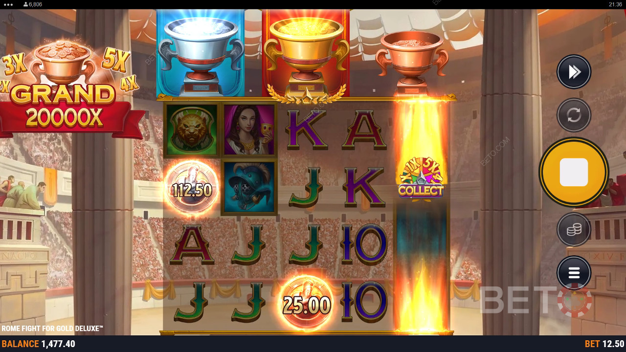 Rome Fight For Gold Deluxe Revisão por BETO Slots