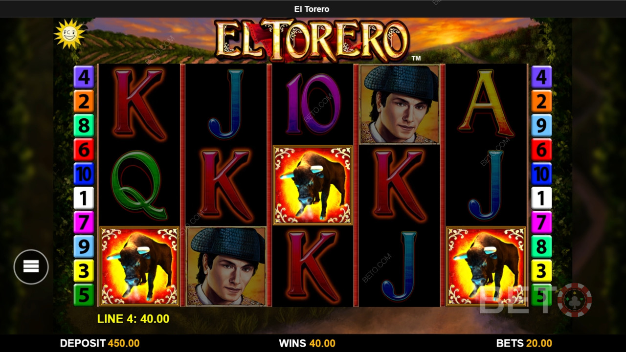 Funcionalidades de bónus explicadas em El Torero por Reel Time Gaming