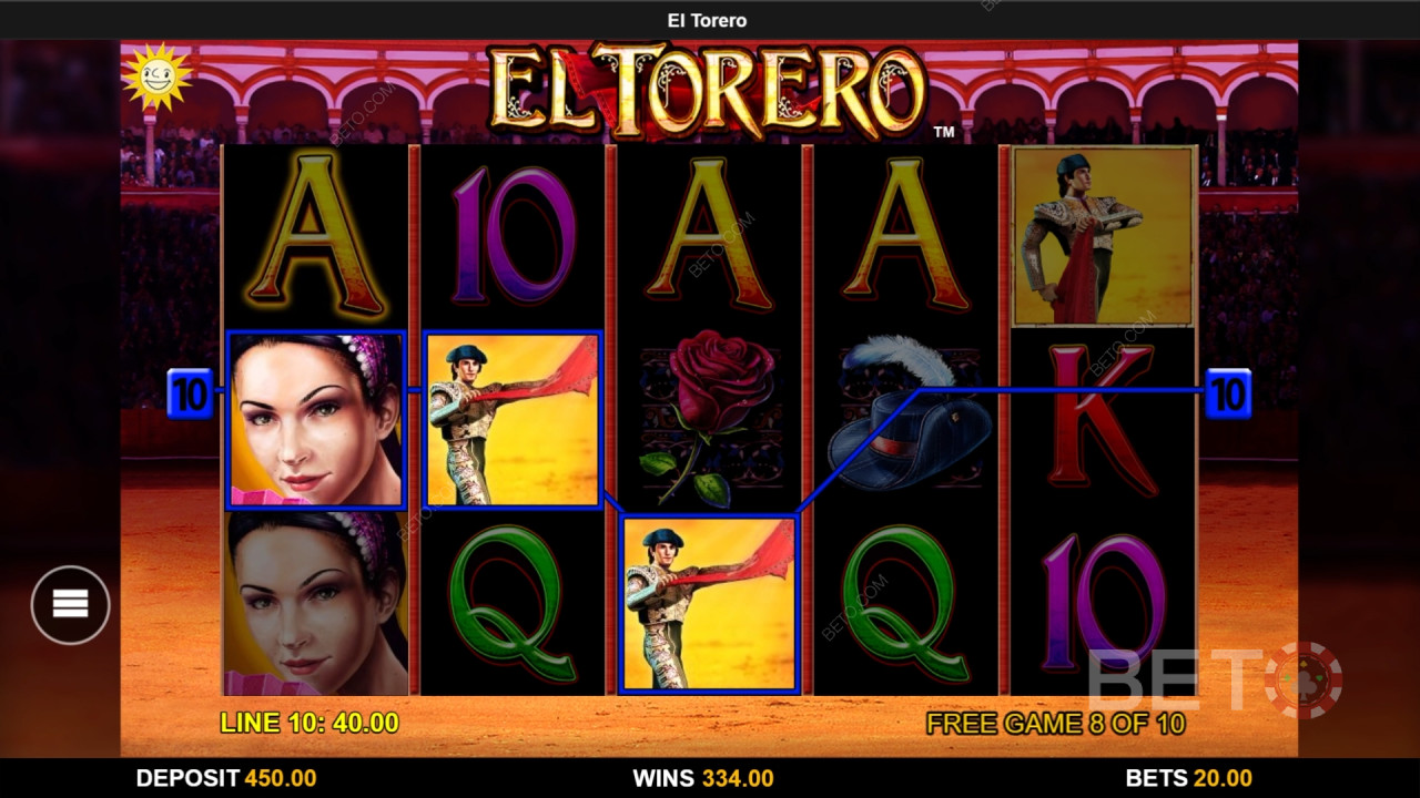 Ganhe 1.000x a sua aposta na slot machine El Torero!