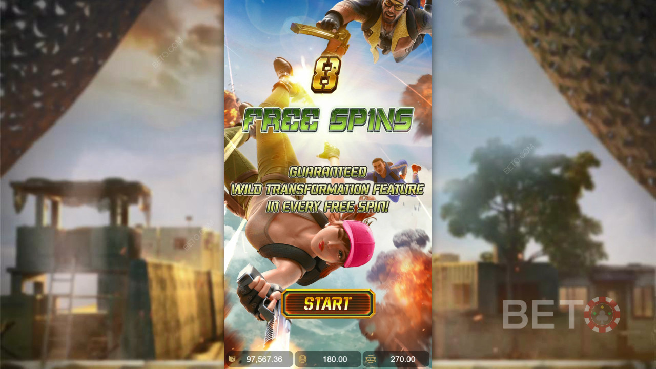 Ganhe 1.690x a sua aposta na slot machine Battleground Royale!